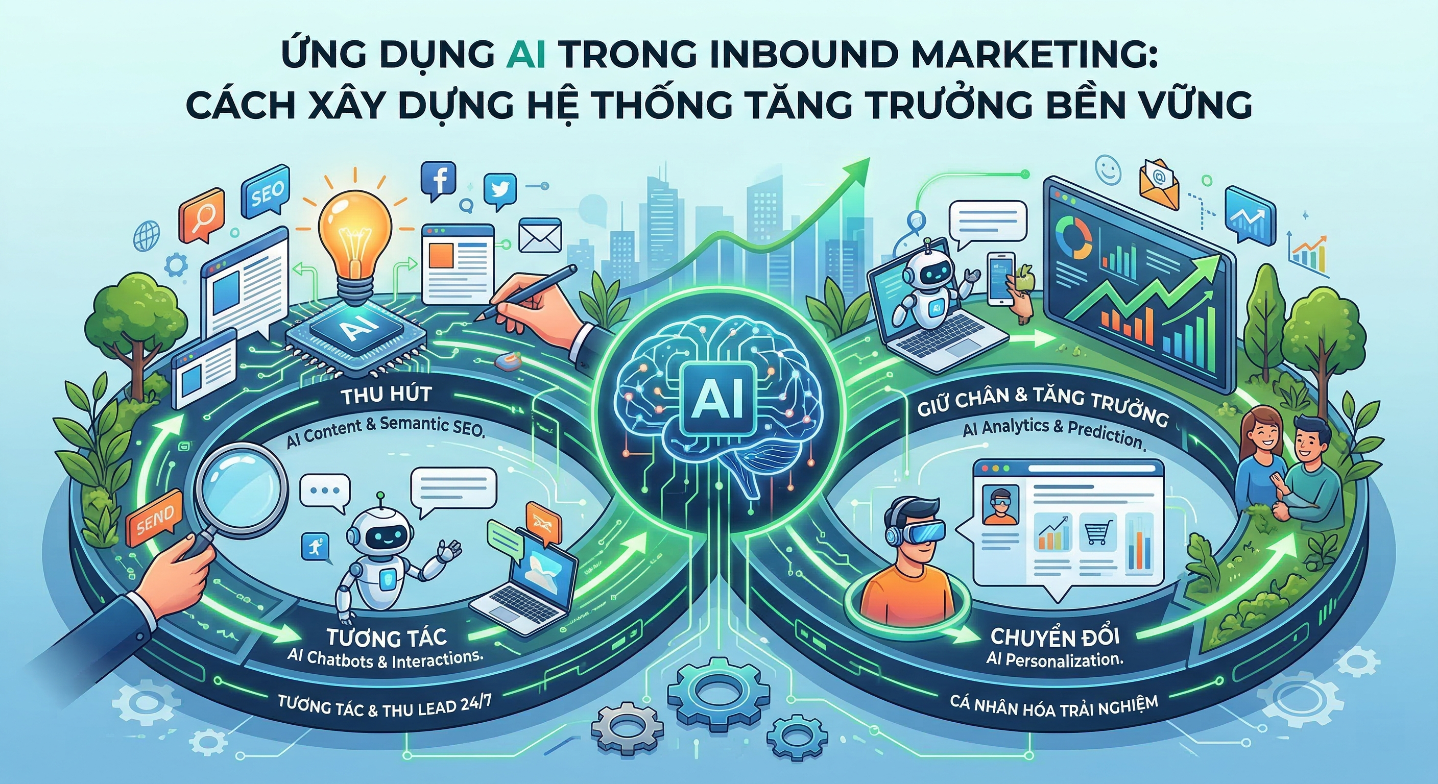 Ứng dụng AI trong Inbound Marketing: Từ chiến lược đến tăng trưởng thực tế