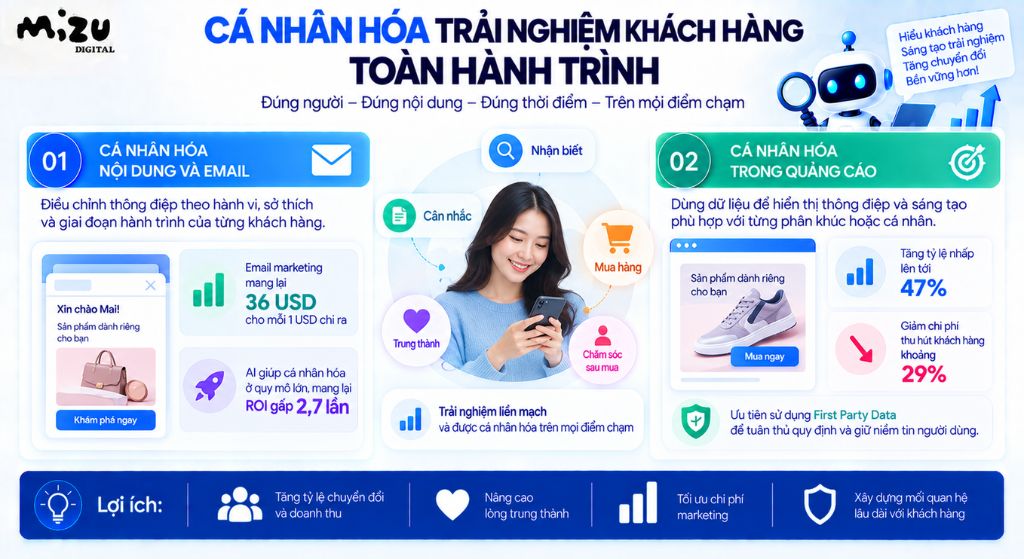 Cá nhân hóa trải nghiệm khách hàng toàn hành trình