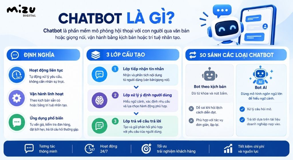 Chatbot là phần mềm mô phỏng hội thoại với con người