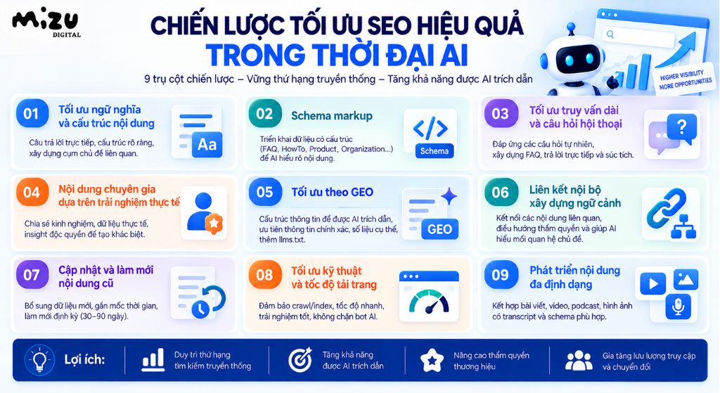 Chiến lược tối ưu SEO hiệu quả trong thời đại AI