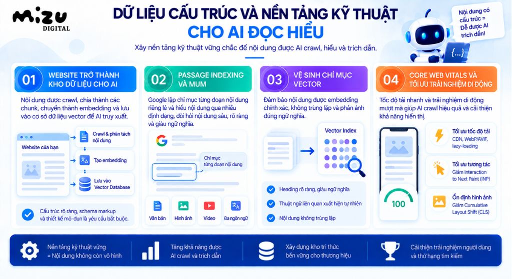 Dữ liệu cấu trúc và nền tảng kỹ thuật cho AI đọc hiểu