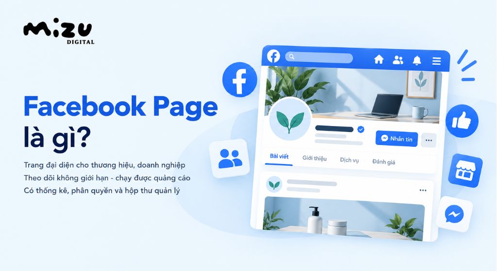 Facebook Page (Fanpage) là trang đại diện cho thương hiệu