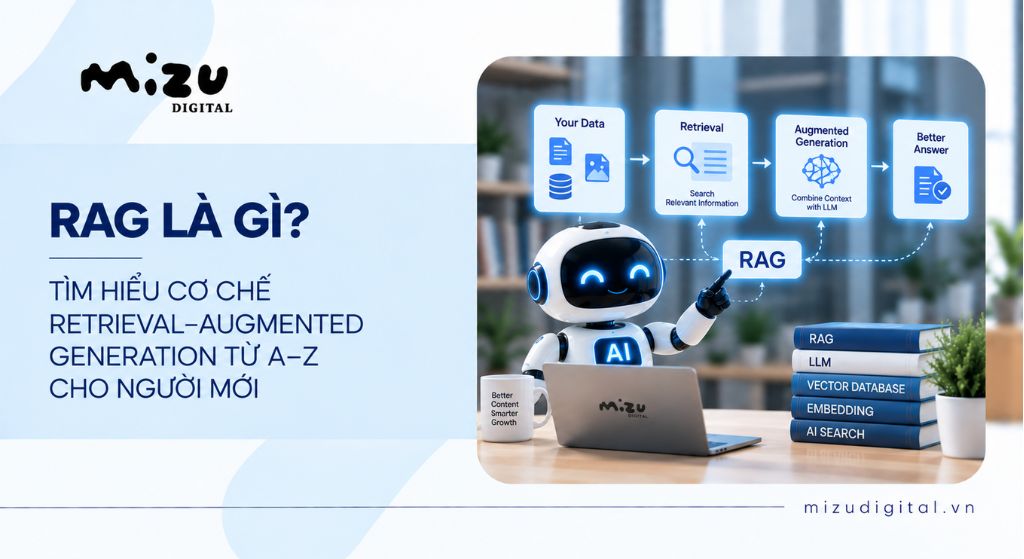 RAG là gì? Tìm hiểu cơ chế Retrieval-Augmented Generation từ A–Z cho người mới