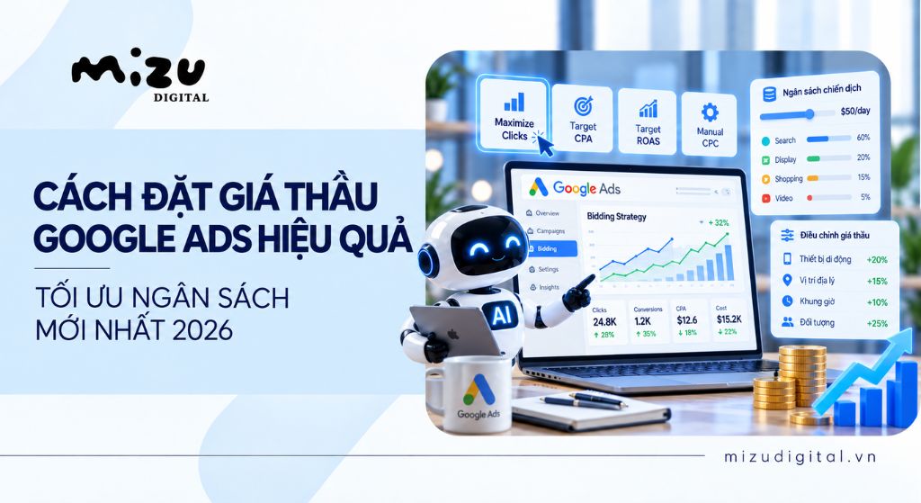 Cách đặt giá thầu Google Ads hiệu quả, tối ưu ngân sách mới nhất 2026
