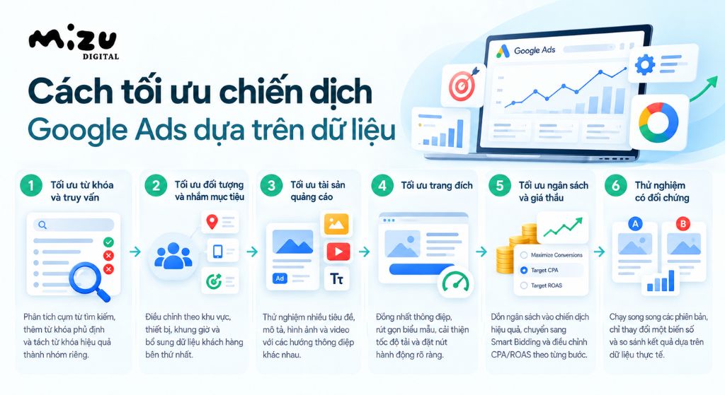 Cách tối ưu chiến dịch Google Ads dựa trên dữ liệu