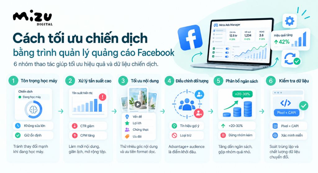 Cách tối ưu chiến dịch bằng trình quản lý quảng cáo
