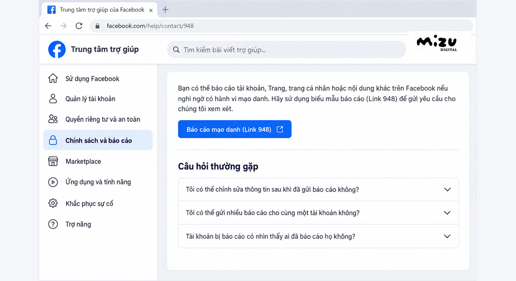 Giải đáp các câu hỏi thường gặp về cách gửi báo cáo Link 948