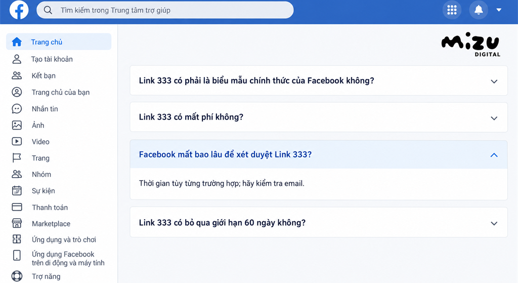 Câu hỏi thường gặp về Link 333 và quy trình đổi tên Facebook