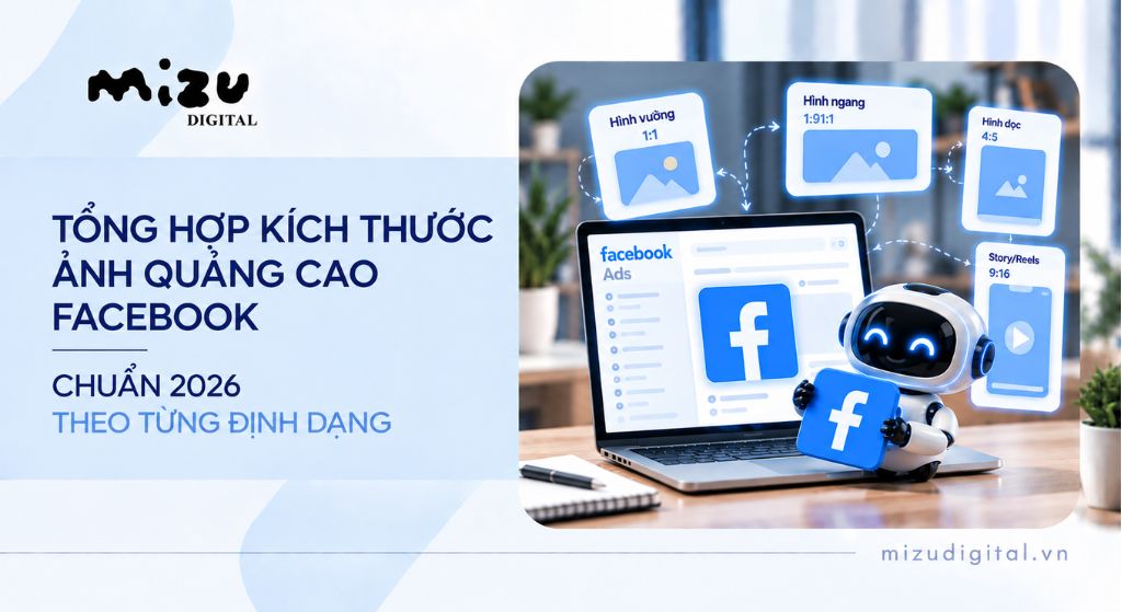 Tổng hợp kích thước ảnh quảng cáo Facebook chuẩn 2026 theo từng định dạng