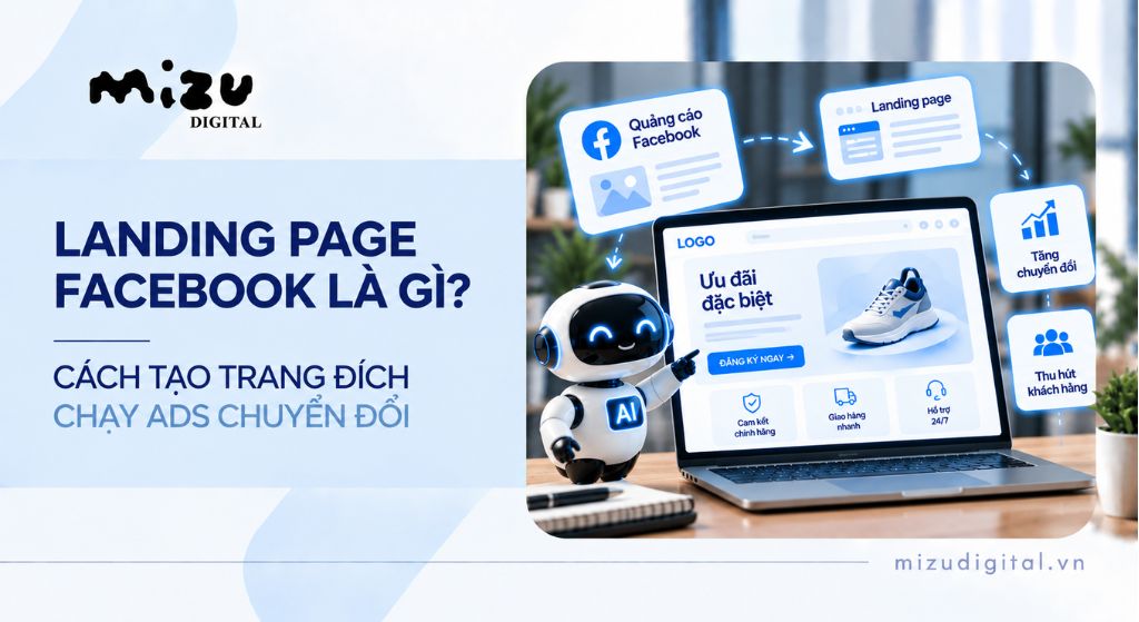 Landing page Facebook là gì? Cách tạo trang đích chạy Ads chuyển đổi