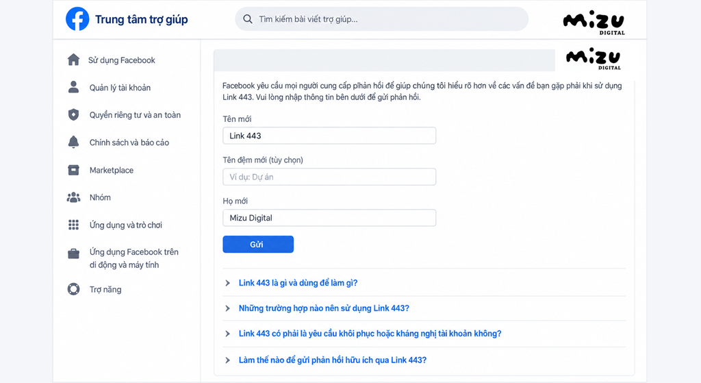 Giải đáp những câu hỏi thường gặp về biểu mẫu góp ý Link 443