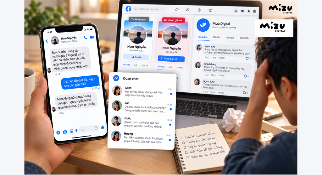 Tài khoản Facebook giả mạo có thể xâm phạm danh tính và lừa đảo người quen